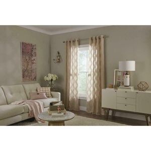 2-Allen Roth Breesport 84" Linen Sheer Panels